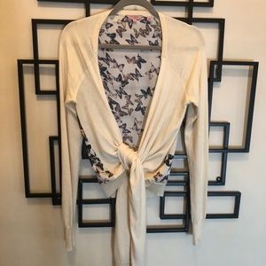 TED BAKER Butterfly Wrap Cardigan size 8